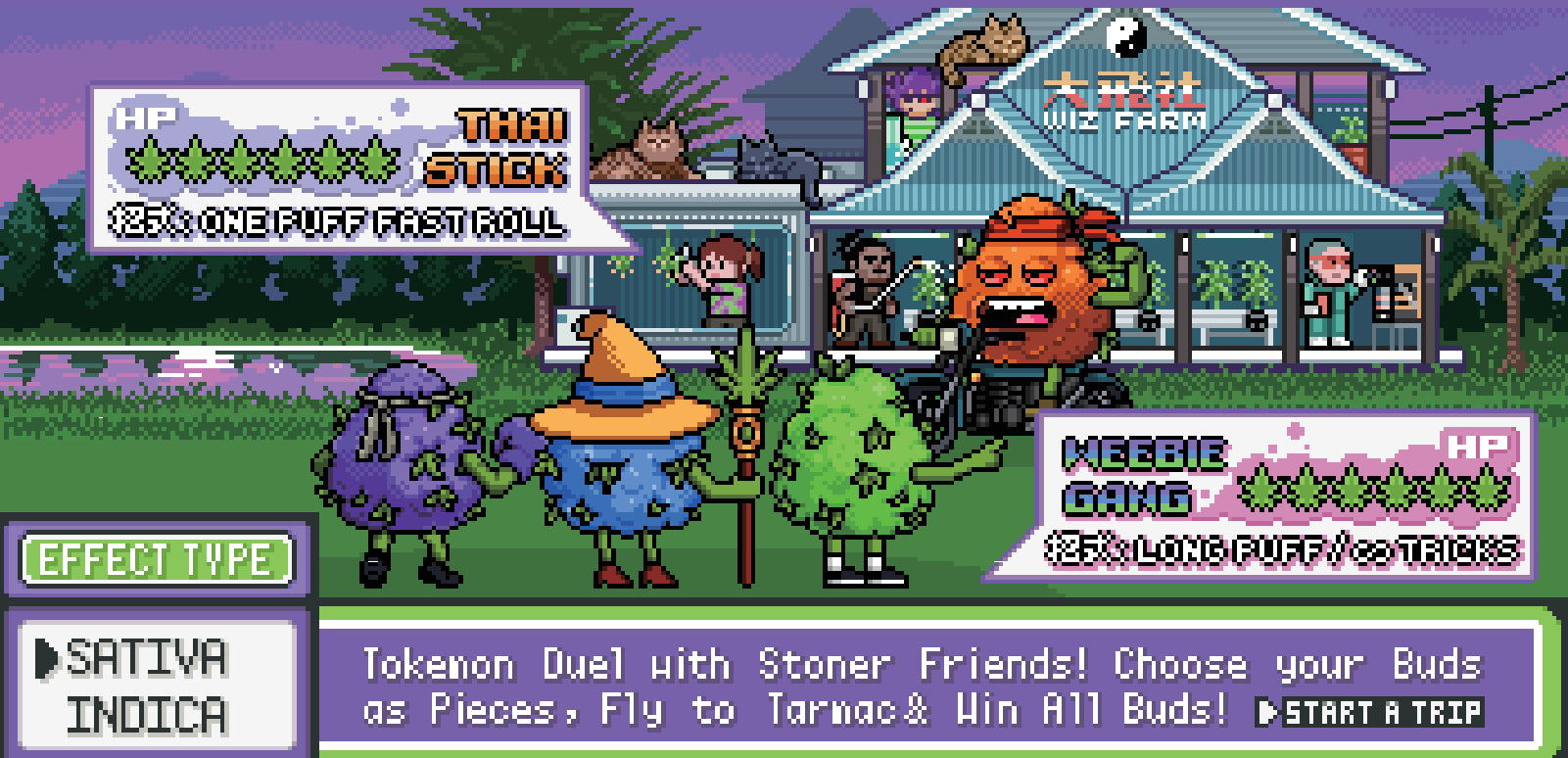 Farm and four W1 characters with the original game dialogue