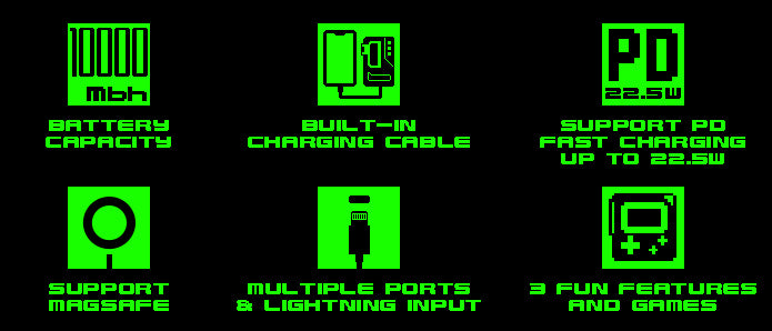 Green Power Magnetic Game Power Bank