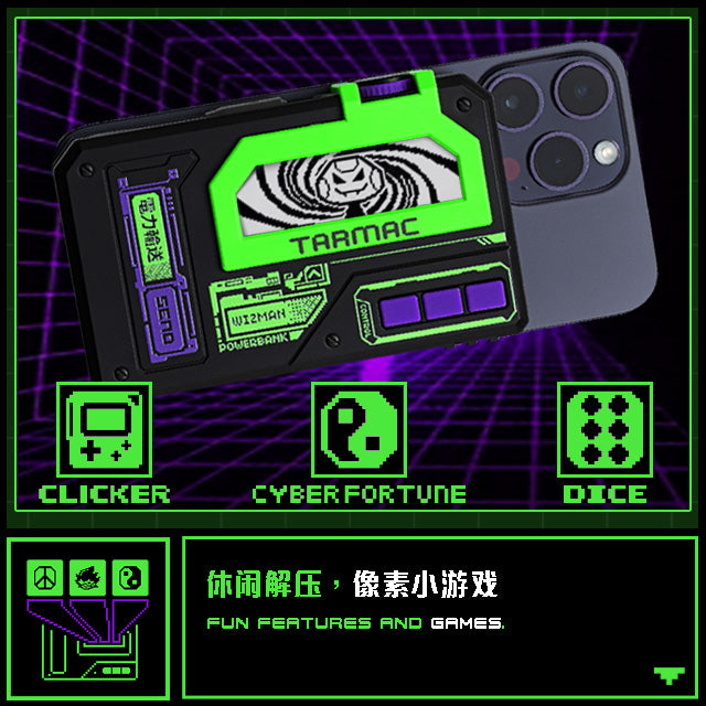 WIZ x CYCLOID Magnetic Power Bank - Green Power