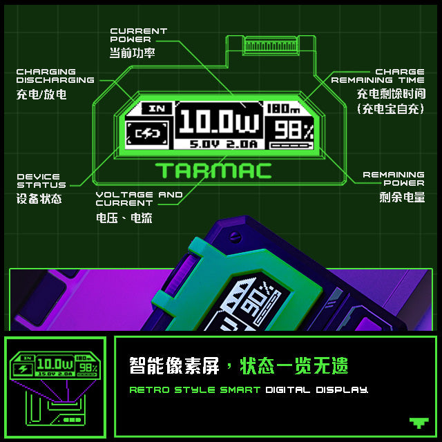 WIZ x CYCLOID Magnetic Power Bank - Green Power