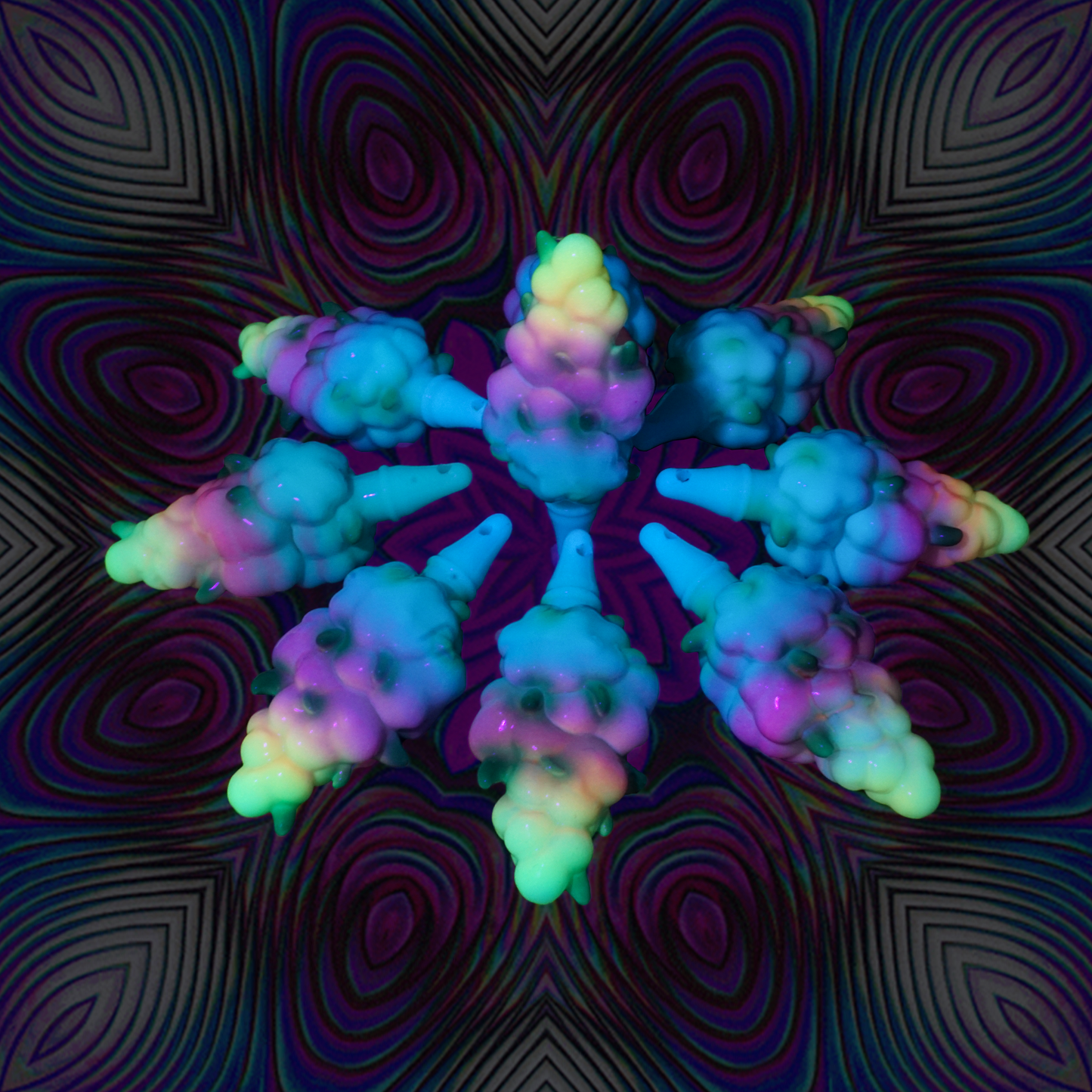 Handmade Luminous Bud Keychain