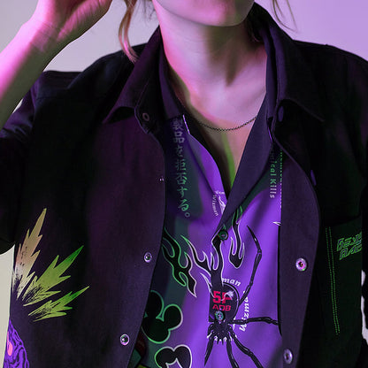 BOGY X WIZ ARTIST CROSSOVER CHEMICAL KILLS DARK WEEDDIE CHIFFON SHIRT