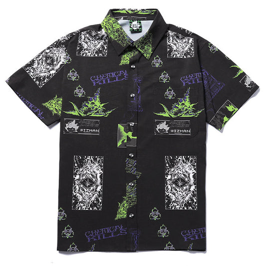 CHEMICAL KILLS CHIFFON PRINTED SHIRT