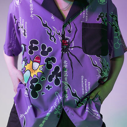 BOGY X WIZ ARTIST CROSSOVER CHEMICAL KILLS DARK WEEDDIE CHIFFON SHIRT