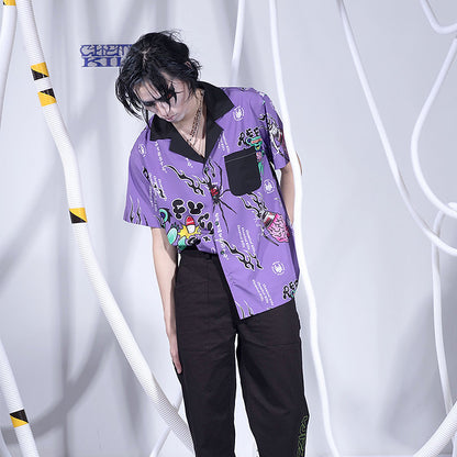 BOGY X WIZ ARTIST CROSSOVER CHEMICAL KILLS DARK WEEDDIE CHIFFON SHIRT