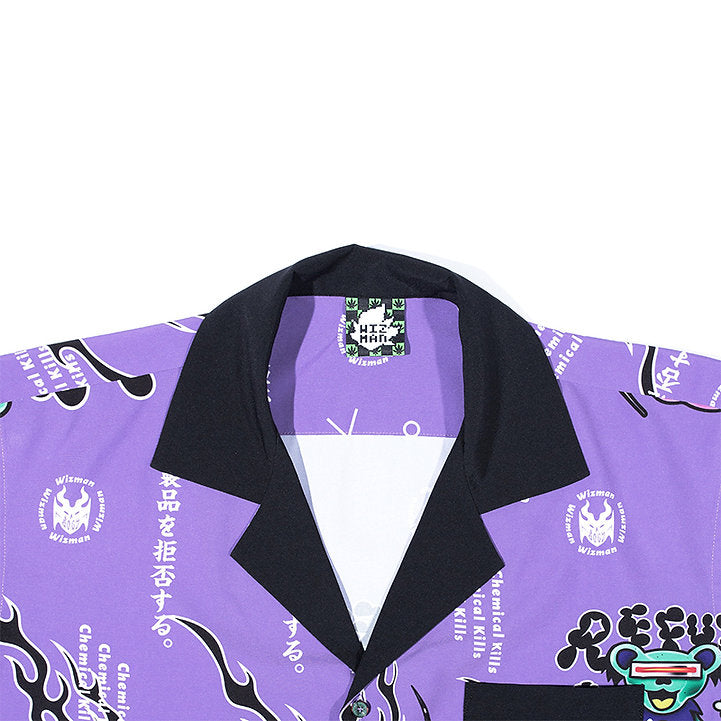 BOGY X WIZ ARTIST CROSSOVER CHEMICAL KILLS DARK WEEDDIE CHIFFON SHIRT