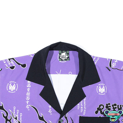 BOGY X WIZ ARTIST CROSSOVER CHEMICAL KILLS DARK WEEDDIE CHIFFON SHIRT