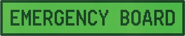 Emergency board wordmark