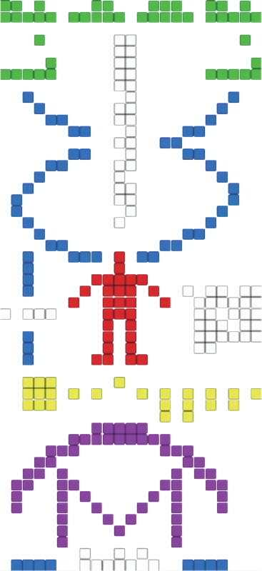 Pixel message artwork