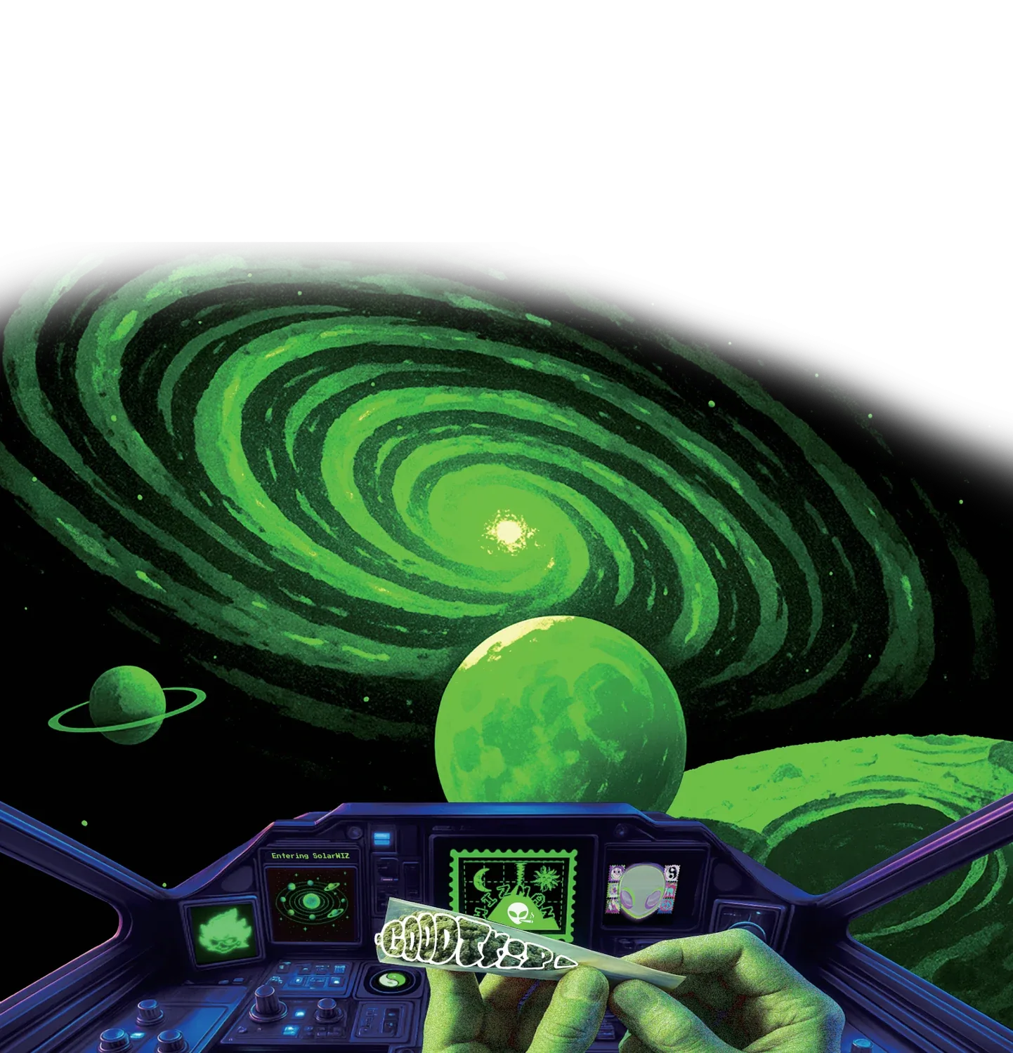 Paper booklet cosmic cockpit