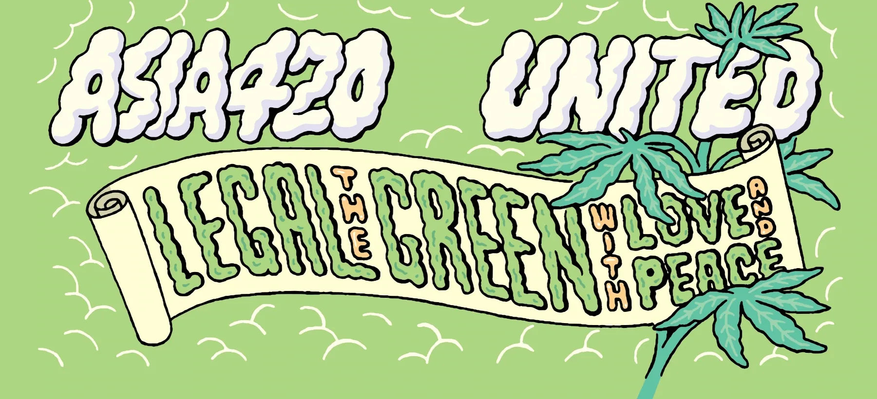 LEGAL GREEN with LOVE AND PEACE