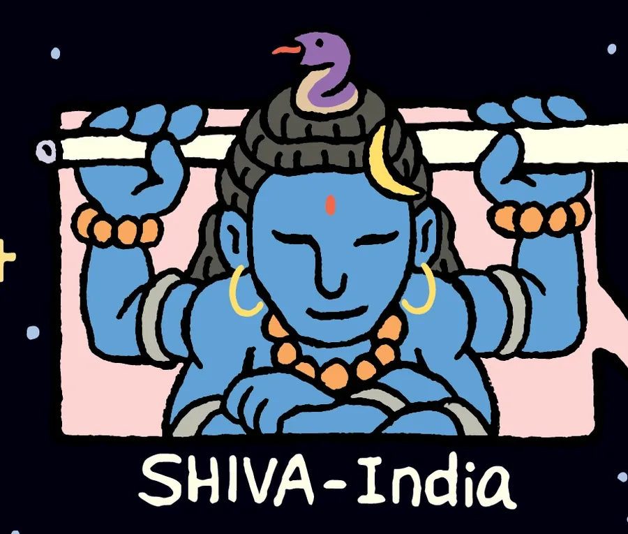 Original shiva portrait and printed name.
